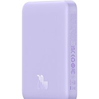 Baseus Magnetic Mini Air Wireless Fast Charge Power Bank 20W 10000mAh (сиреневый) Image #3