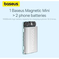 Baseus Magnetic Mini Air Wireless Fast Charge Power Bank 20W 10000mAh (голубой) Image #14