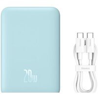 Baseus Magnetic Mini Air Wireless Fast Charge Power Bank 20W 10000mAh (голубой) Image #9